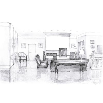 Draw your Living Room Picture