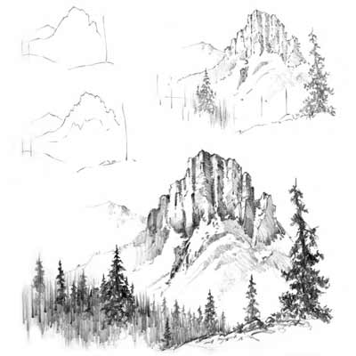 Draw a Mountain Picture