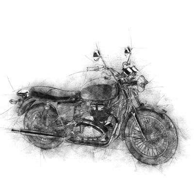 Draw a Motorbike Picture