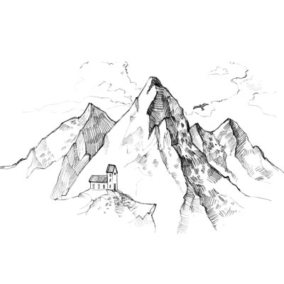Draw Mountain Range Picture