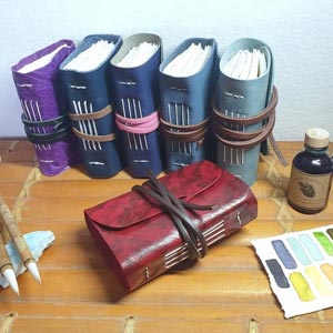 Picture Watercolour Leather Sketchbook