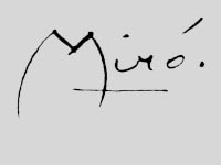 Signature Joan Miro
