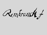 Signature Rembrandt