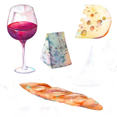 Cheese and Wine Picture