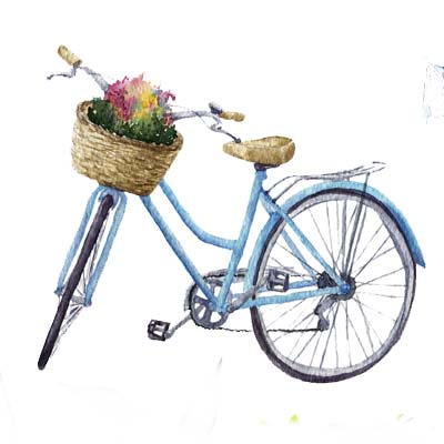Bicycle with Basket Picture