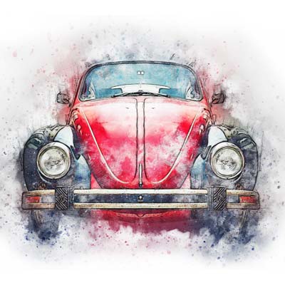 Draw a VW Beetle Picture