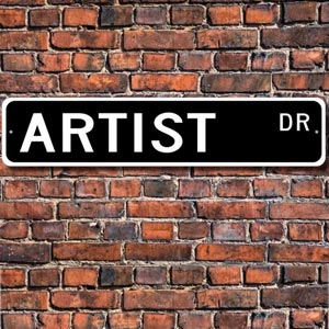 Picture Artist Street Sign
