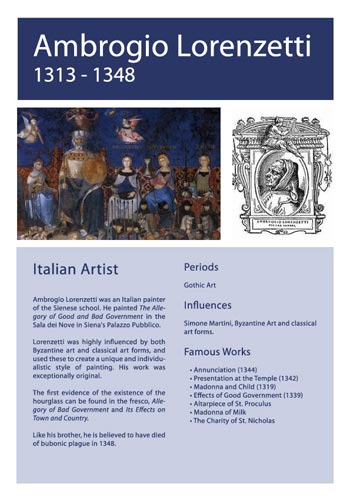 Artist Info Ambrogo Lorenzetti Picture