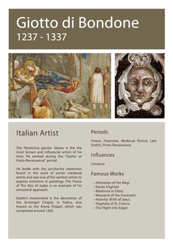 Artist Info Giotto di Bondone Picture
