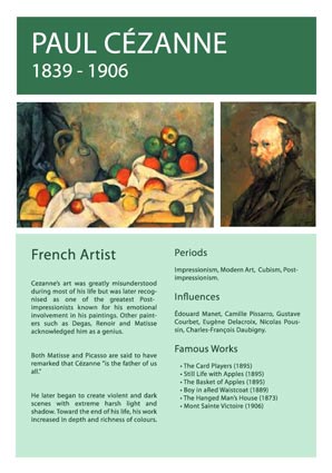 Artist Info Paul Cezanne Picture