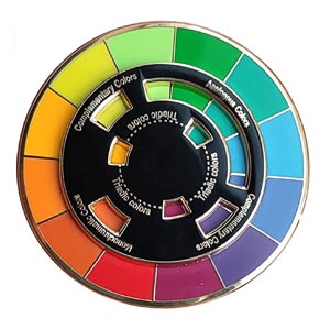 Picture Colour Wheel Enamel Pin