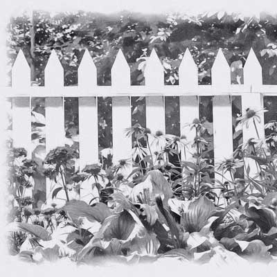 Picture Fence Drawing