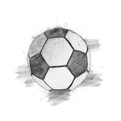 Draw a Soccer Ball Picture