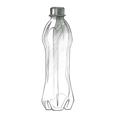 Draw Plastic Bottle Picture