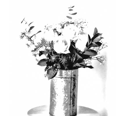 Picture Metal Vase Flowers