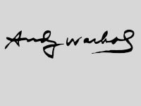 Signature Andy Warhol