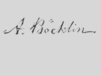 Signature Arnold Boecklin