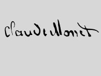 Signature Claude Monet