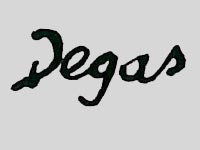 Signature Edgar Degas
