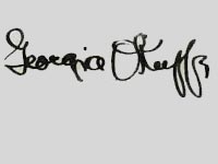 Signature Georgia O"Keefe