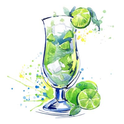 Paint Lime Drink Picture