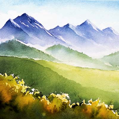 Paint Mountain Landscape Picture